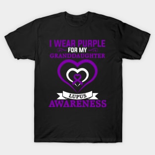 Lupus Awareness I Wear Purple for My Granddaughter Lupus T-Shirt